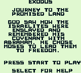 Exodus: Journey to the Promised Land screenshot 4 for GameBoy